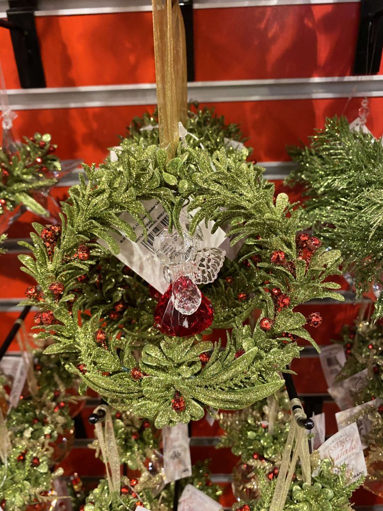 corona para el árbol navideña